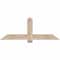 Ekena Millwork Eugene Smooth Timber Gable Bracket, Douglas Fir, 60"W x 22"H x 3 1/2"D x 5 1/2"F, 9/12 Pitch GBW060X22X0406EUG00SDF - alternate 1